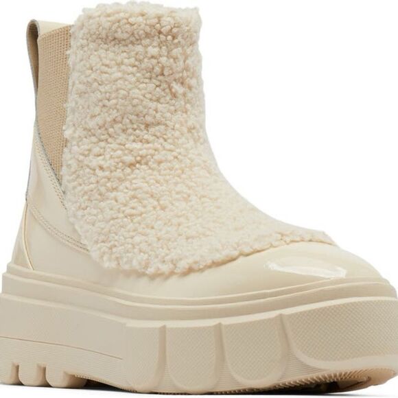 SOREL X Caribou Waterproof Chelsea Boot in  Bleached Ceramic/ Oatmeal - Picture 2 of 14